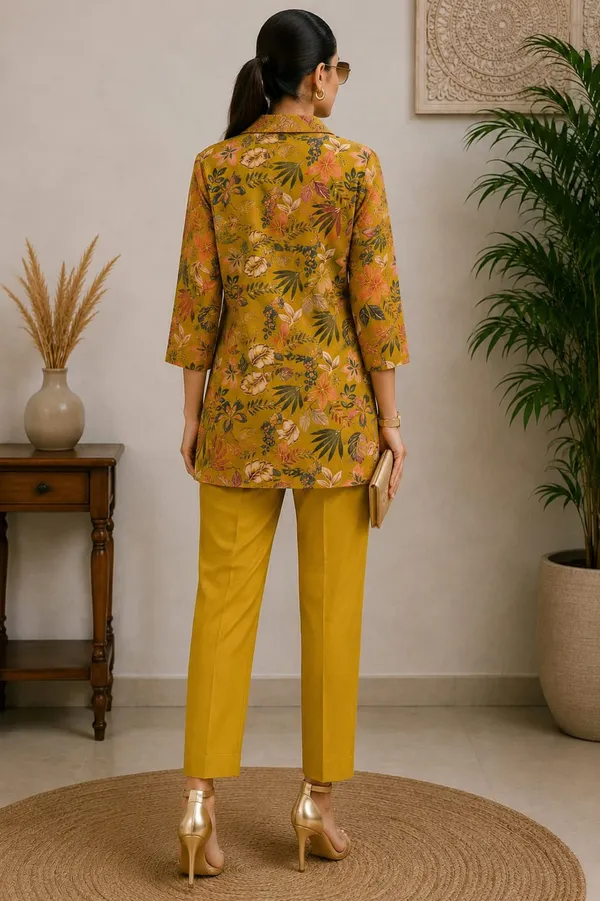 Yellow_Rayon_Floral_Print_Straight__Co-ord_set__For_Girls