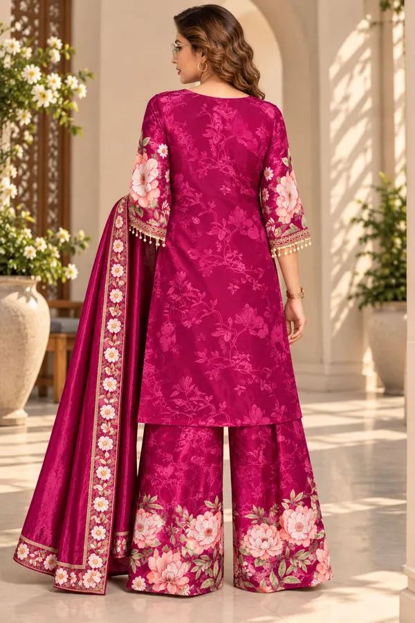 Pink_Floral_Print_Straight_Embellished_Kurta_Suit_Set_For_Women