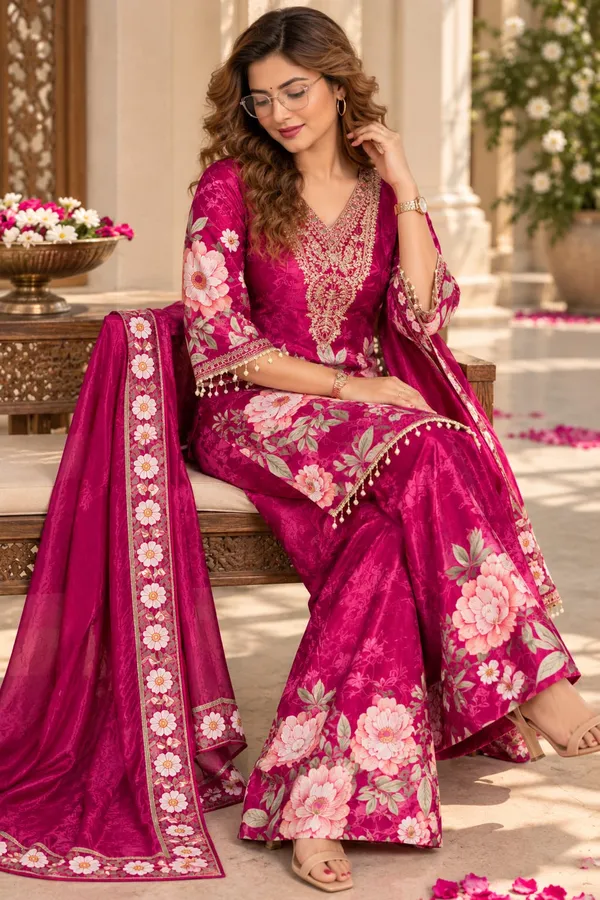 Pink_Floral_Print_Straight_Embellished_Kurta_Suit_Set_For_Women