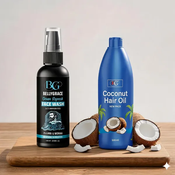Bellygrace_Face_Wash_+_Coconut_Hair_Oil_Essentials_Duo