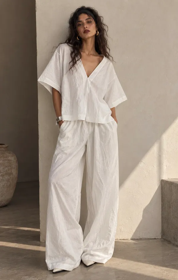 White_Cotton_Silk_Relaxed_Fit_Co-Ord_Set_For_Women