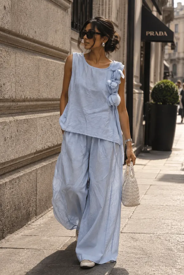 Light_Blue_Cotton_Silk_Relaxed_Fit_Coord_Set_For_Women
