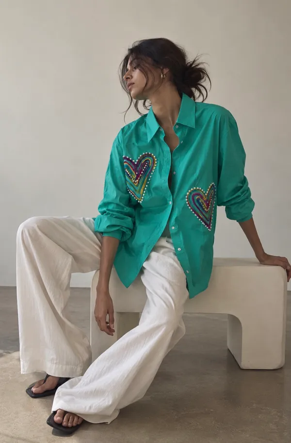Teal_Cotton_Relaxed_Fit_Embroidered_Shirt_For_Women