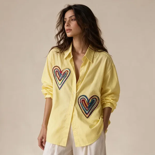 Yellow_Cotton_Relaxed_Fit_Shirt_For_Women