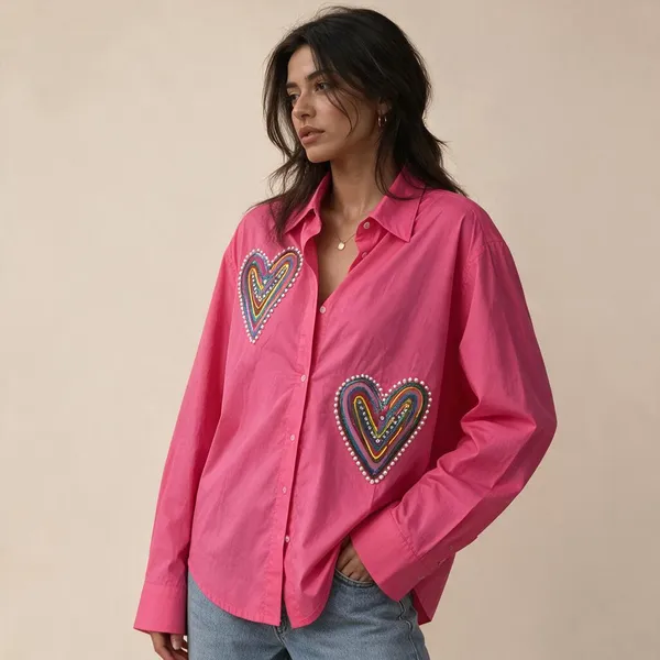 Pink_Cotton_Oversized_Embellished_Shirt_For_Women