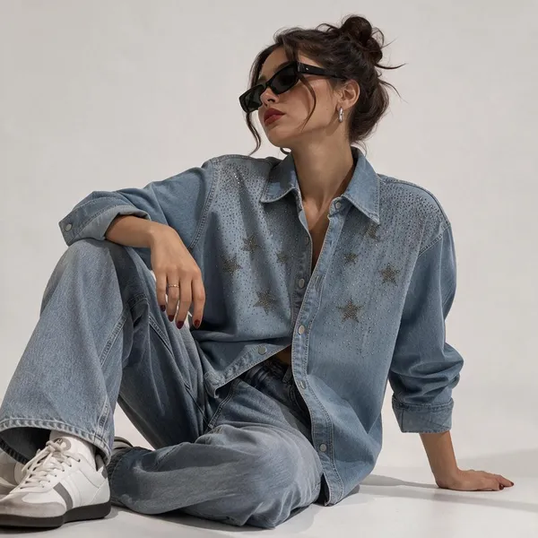 Light_Blue_Denim_Oversized_Shirt_For_Women