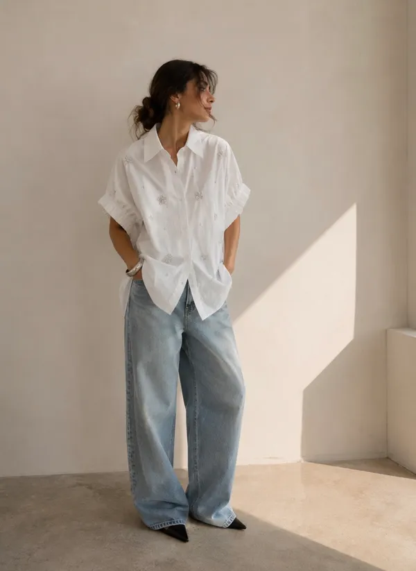 White_Cotton_Relaxed_Fit_Shirt_For_Women