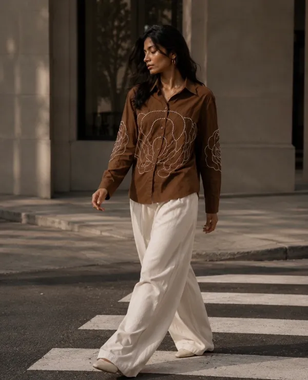 Brown_Cotton_Relaxed_Fit_Embroidered_Shirt_For_Women
