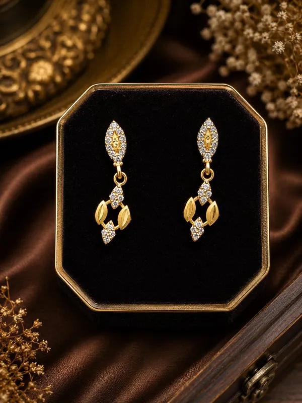 Gold_Tone_Crystal_Leaf_Drop_Earrings_for_Women