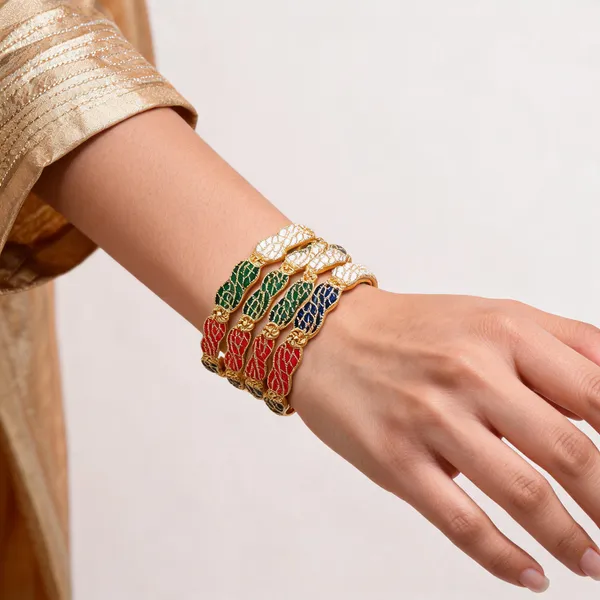 Multicolor_White_Metal_Bangles_For_Women_(Pack_of_4_)