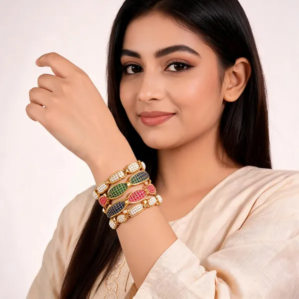 Multicolor_White_Metal_Bangles_For_Women_(Pack_of_4_)