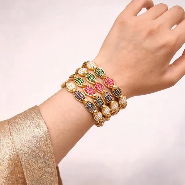 Multicolor_White_Metal_Bangles_For_Women_(Pack_of_4_)