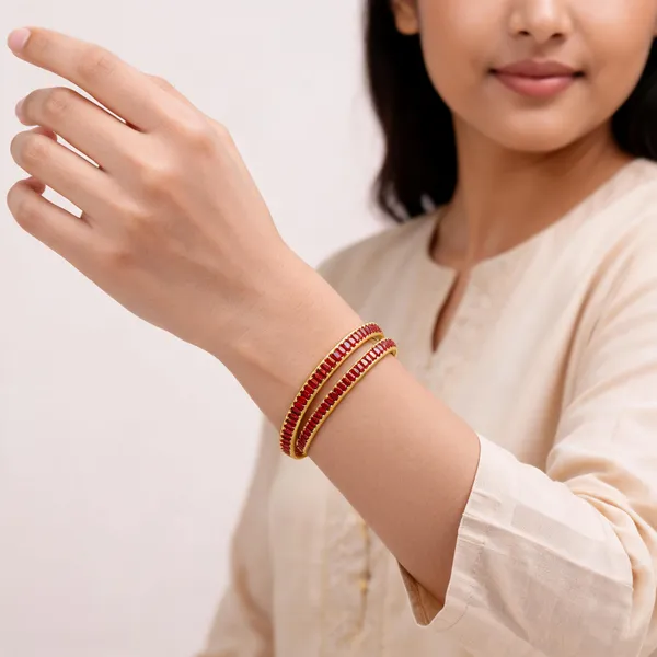 Goldan_&_Red_ad_stone_Brass_Metal_Bangles_For_Women_&_girl_(Pack_of_2_)