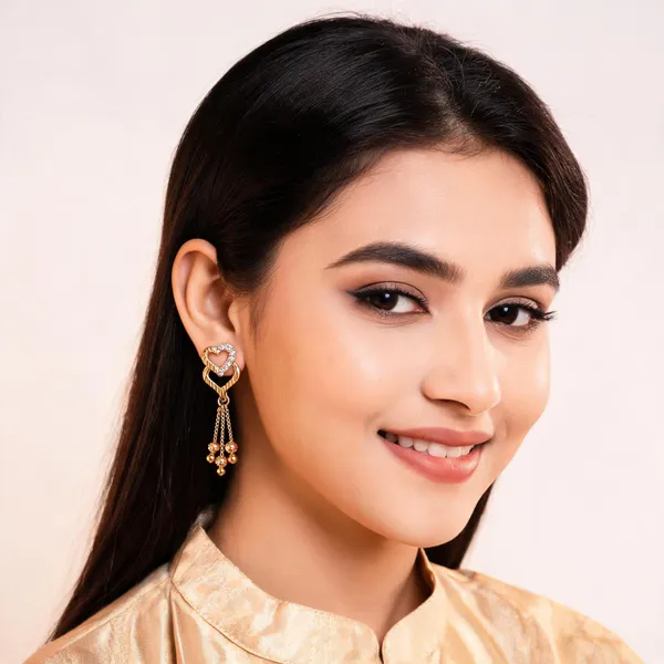 Gold_Brass_And_Micro_Plating_Heart_Drop_Earrings_For_Women