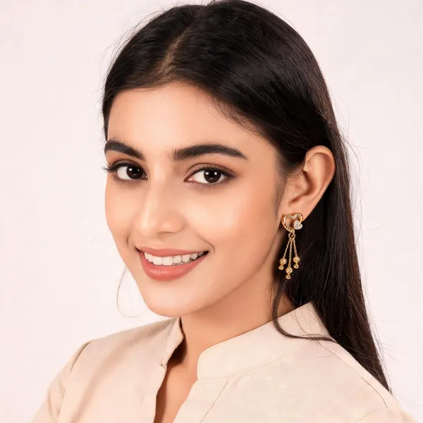Gold_Brass_And_Micro_Plating_Drop_Earrings_For_Women_&_Girls_