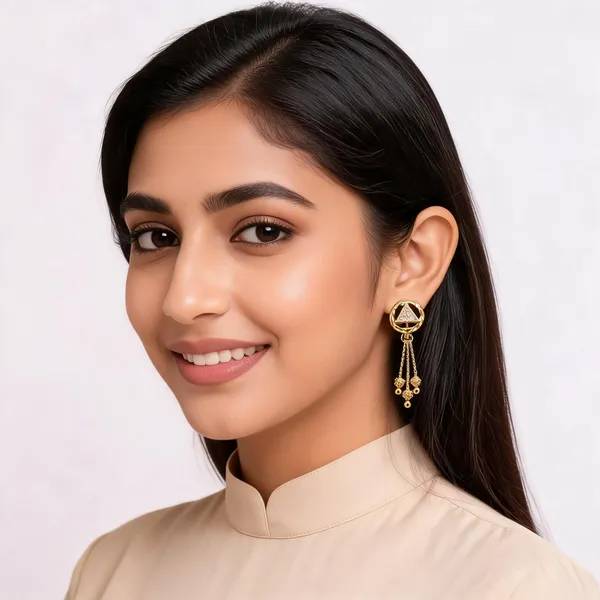 Gold_Brass_And_Micro_Plating_Dangle_Earrings_For_Women