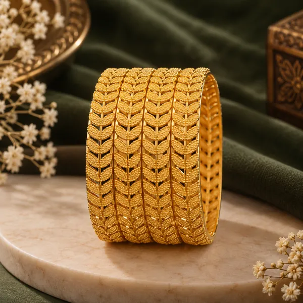 Gold_White_Metal_Bangles_For_Women_(Pack_of_4_)