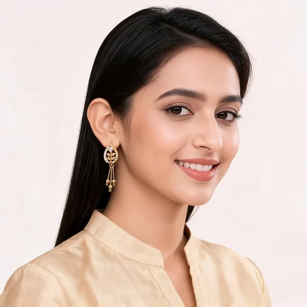 Gold_Brass_And_Micro_Plating_Drop_Earrings_For_Women