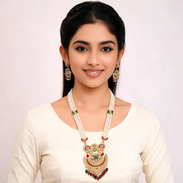 Gold_plated_Pearl_Rajawadi_Ranihaar_With_Earrings_For_Women