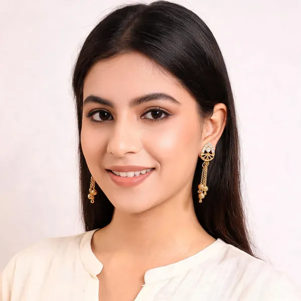 Gold_Brass_And_Micro_Plating_Crystal_Dangle_Earrings_For_Women