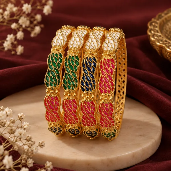 Multicolor_White_Metal_Bangles_For_Women_(Pack_of_4_)