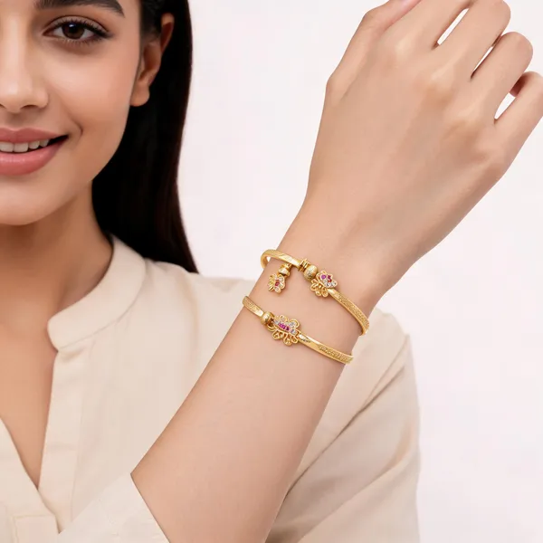 Gold_Brass_Butterfly_design_Braslet_For_Women_&_Girls_