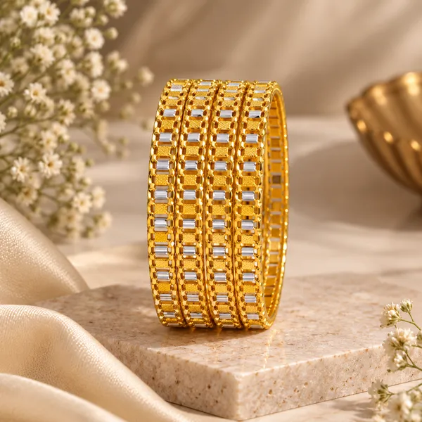 Gold_White_Metal_Bangles_For_Women_(Pack_of_4_)