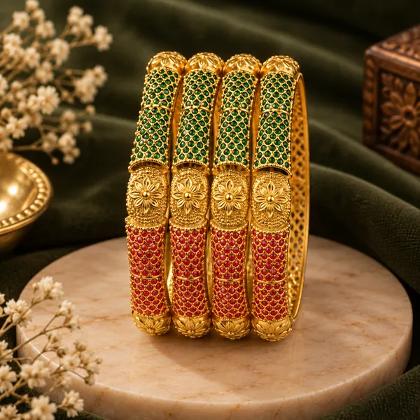 Multicolor_White_Metal_Bangles_For_Women_(Pack_of_4_)