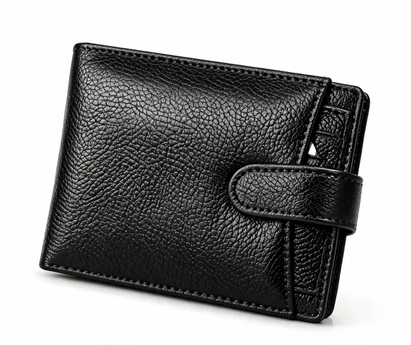 Black_Leather_Textured_Bi_Fold_Wallet_For_Men
