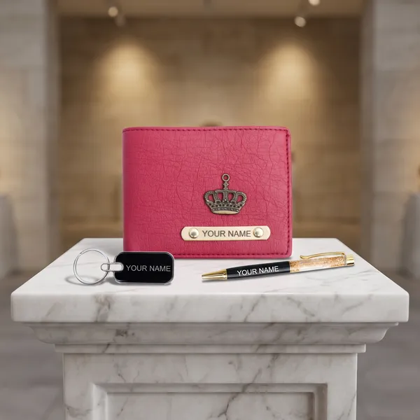 Textured_Personalized_Wallet_Gift_Set_for_Women