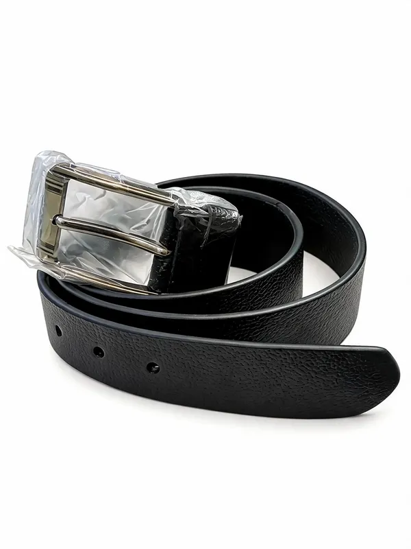 Black_Leather_Textured_Casual_Belt_For_Men