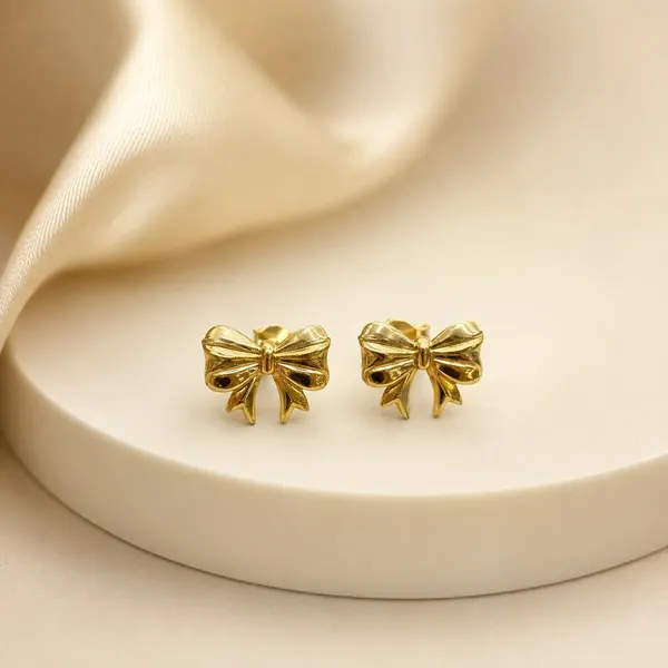 Gold_Tone_Bow_Stud_Earrings_for_Women