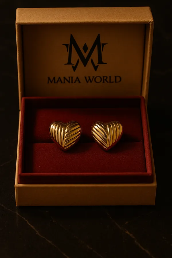 Mania_Anti_Tarnish_Gold_Plated_Heart_Shape_Earring_Default_Title