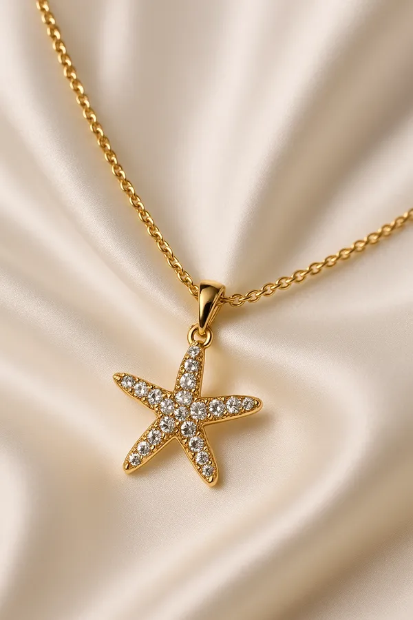 Mania_Anti_Tarnish_Star_Shape_Gold_Plated_Necklace_Default_Title