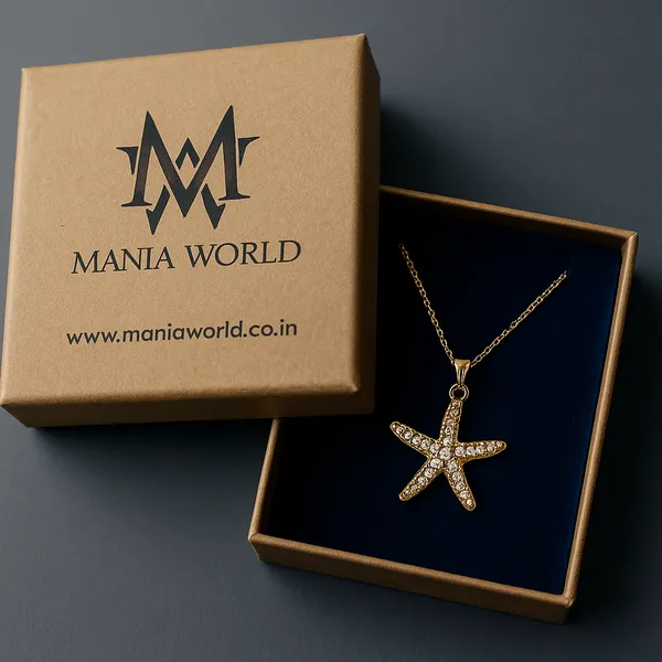 Mania_Anti_Tarnish_Star_Shape_Gold_Plated_Necklace_Default_Title