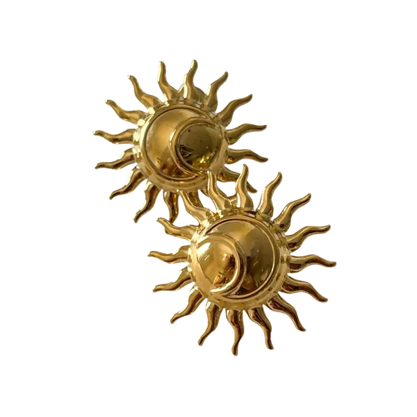 Mania_Anti_Tarnish_Sun_Shape_Earring_Default_Title