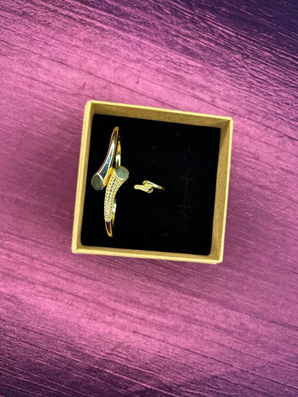 Ad_Gold_Plated_Bracelet_With_Ring_Default_Title