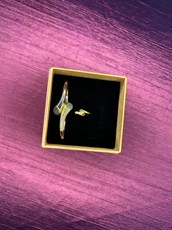 Ad_Gold_Plated_Bracelet_With_Ring_Default_Title