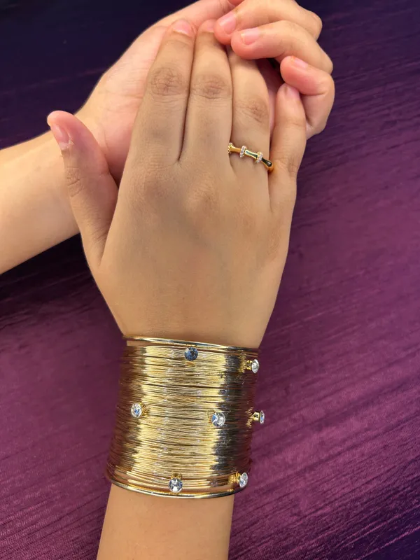 Gold_Plated_With_Stone_Cuff_Default_Title