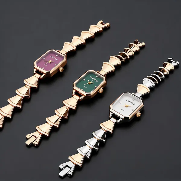 Multicolour_Stainless_Steel_Bracelet_Style_Analogue_Watch_Set_For_Women