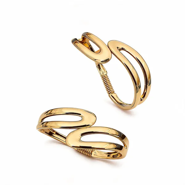 Gold_Stainless_Steel_Oval_Spring_Hair_Clips_For_Women