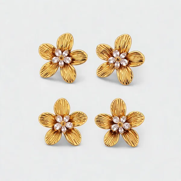 Gold_Stainless_Steel_Five_Petal_Floral_Stone_Stud_Earrings_For_Women