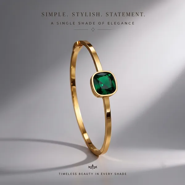 Gold_Stainless_Steel_Cushion_Cut_Gemstone_Bangle_Bracelet_For_Women
