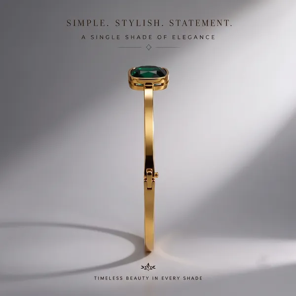 Gold_Stainless_Steel_Cushion_Cut_Gemstone_Bangle_Bracelet_For_Women