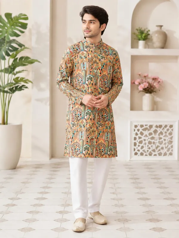 Multicolor_Printed_Kurta_Set_for_Men
