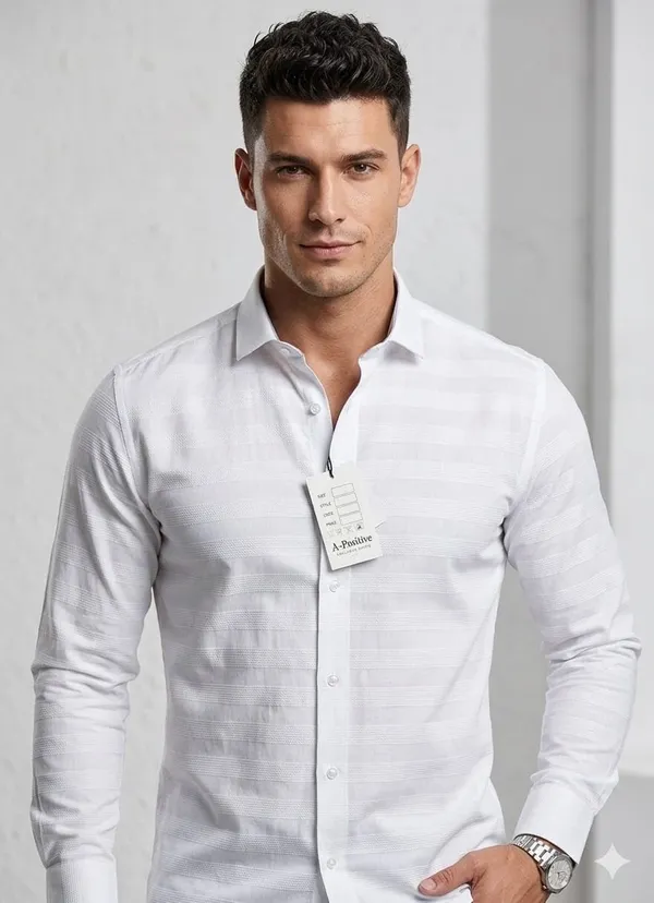White_Textured_Full_Sleeve_Shirt_for_Men