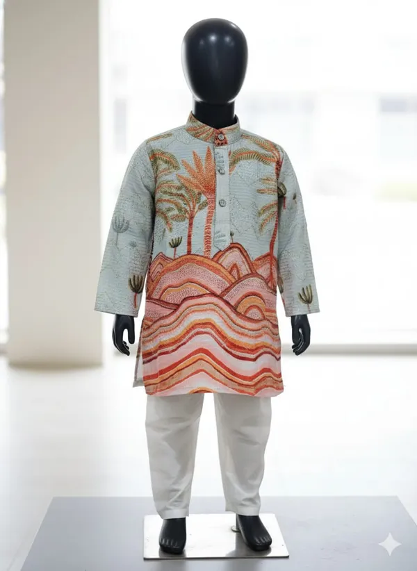 Multicolor_Printed_Kurta_Pajama_Set_for_Boys