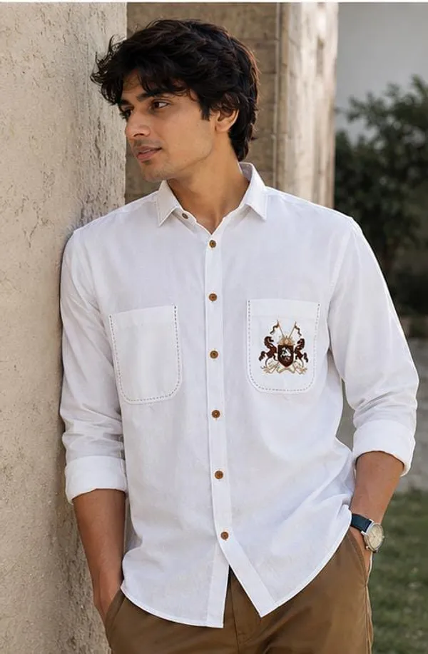 White_Casual_Embroidered_Shirt_for_Men