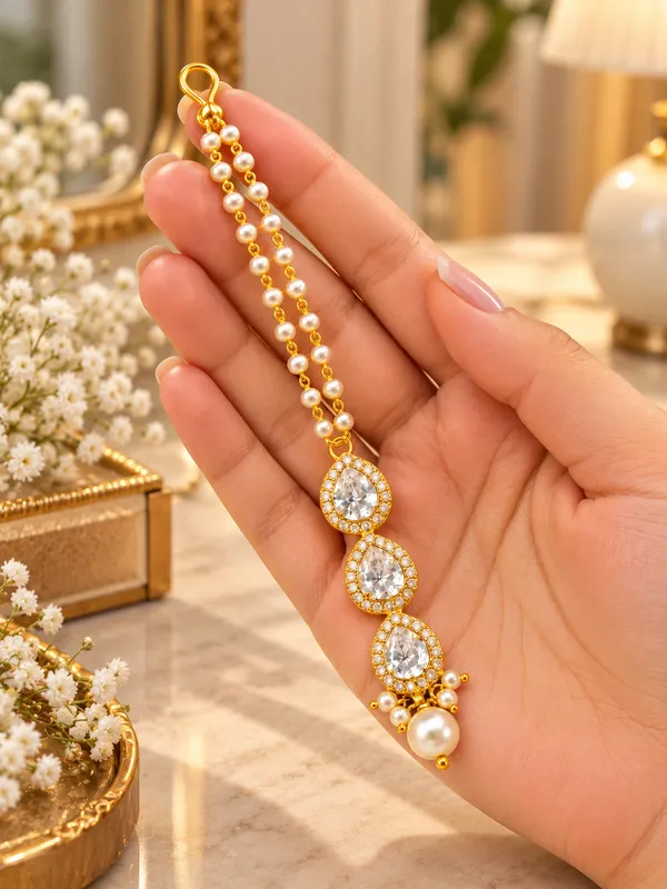 Jewelopia_Brass_Alloy_Mother_Of_Pearl_Maang_Tikka