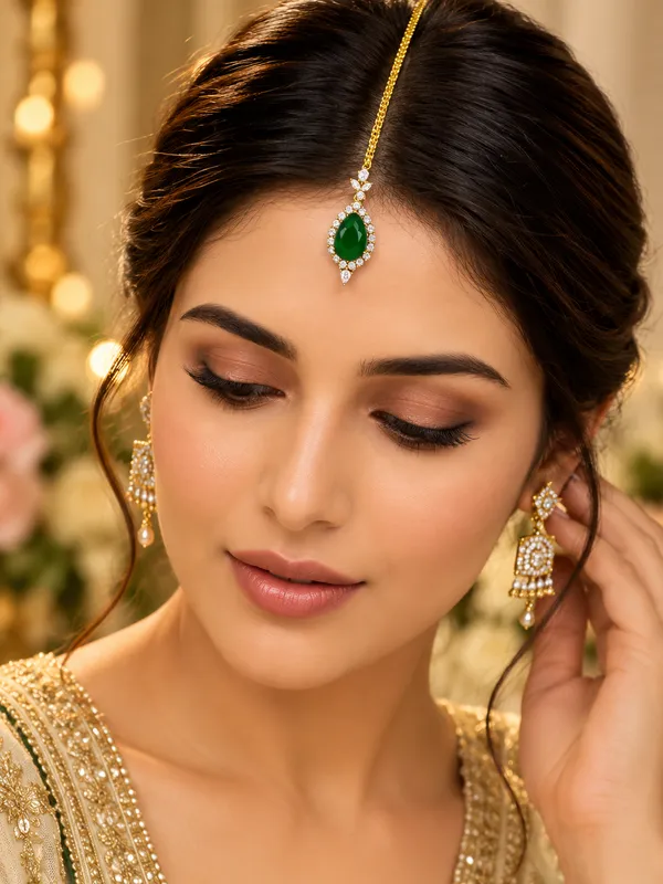 Jewelopia_Brass_Stone_Maang_Tikka